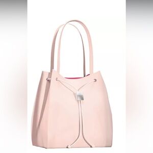 Ralph Lauren fragrances blush pink bucket tote bag